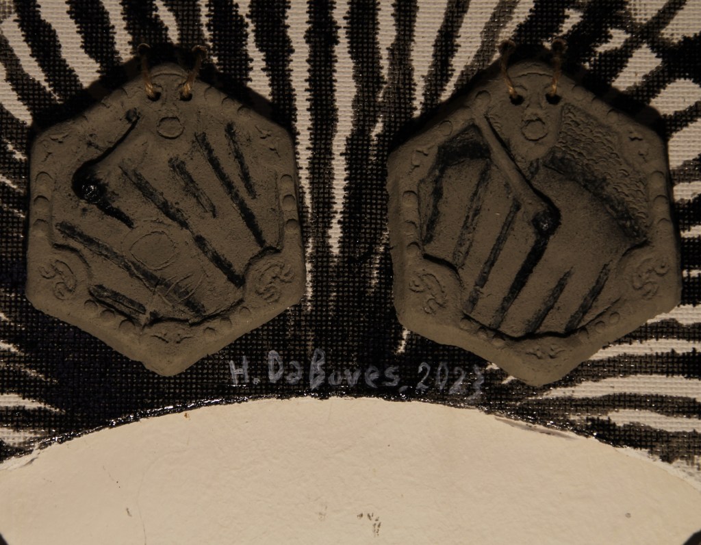 detail of Expansion I: the clay tablets at the center of the shape describe to scenes that correspond to the instructions for completing the opera. hakim da boves art